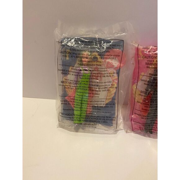 McDonald’s 1998 Barbie Figurine 4 Piece Incomplete Happy Meal Toy Set - Picture 7 of 12